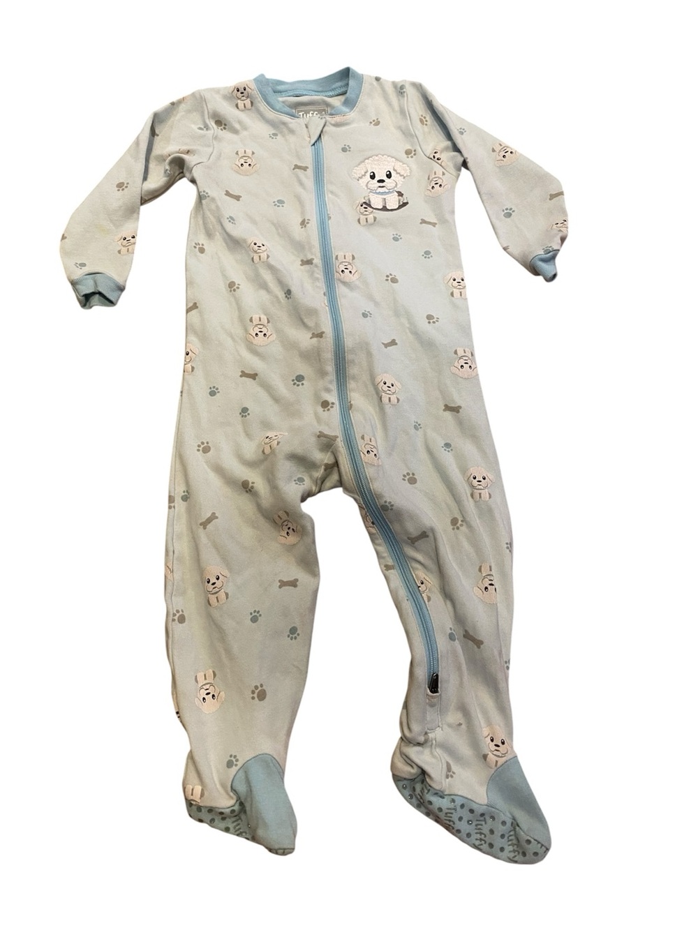Tuffy Zip Up 12 month Sleeper Dog Pyjamas Baby Blue Boy Girl Clothing 4/$20 🛑
